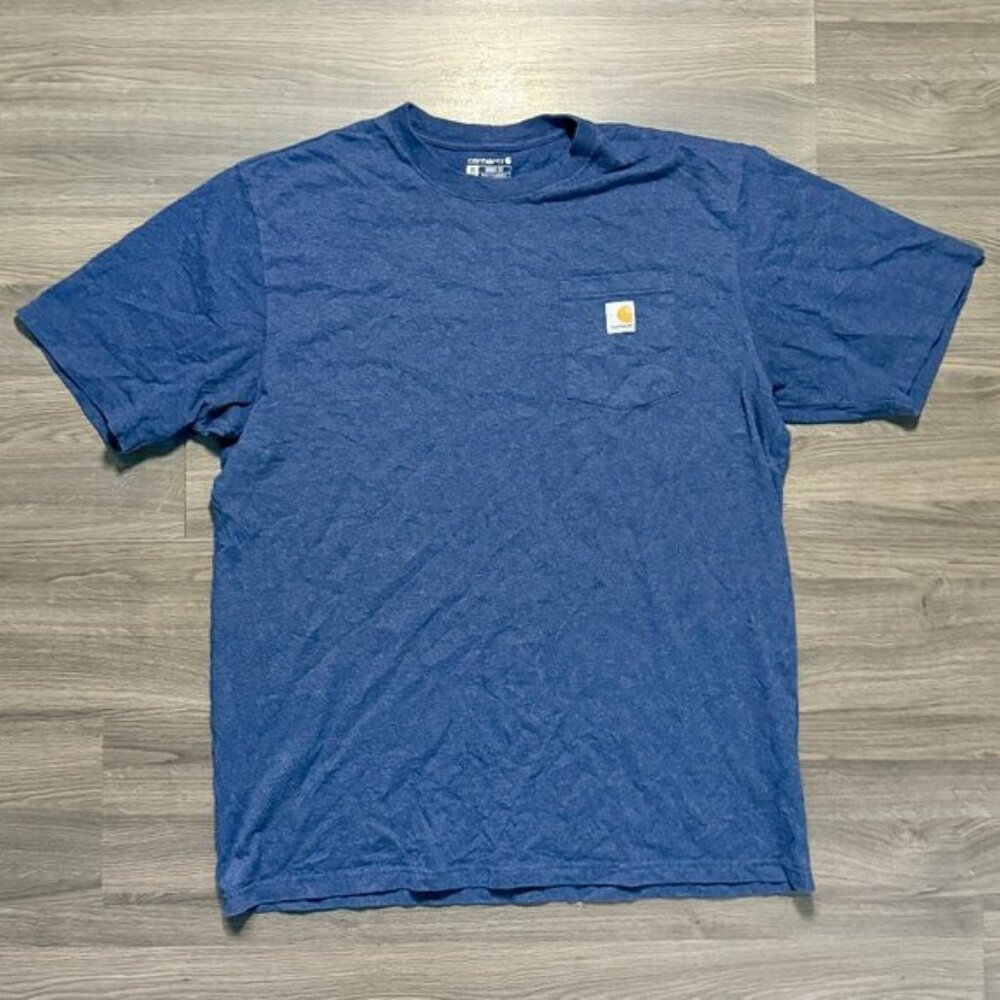 Carhartt Men's Loose Fit Heavyweight Pocket T-Shirt - Navy